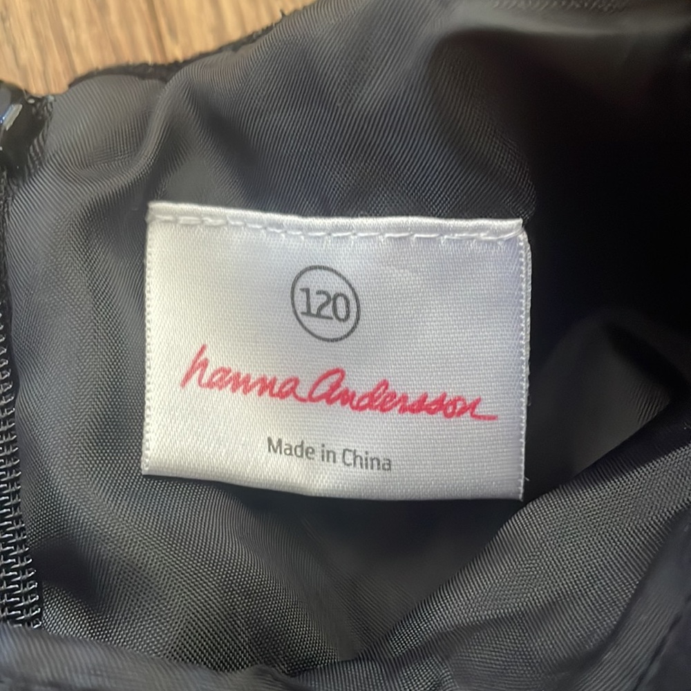NWOT- Hanna Andersson Girl’s Plaid Dress Velvet Trim - Picture 3 of 4